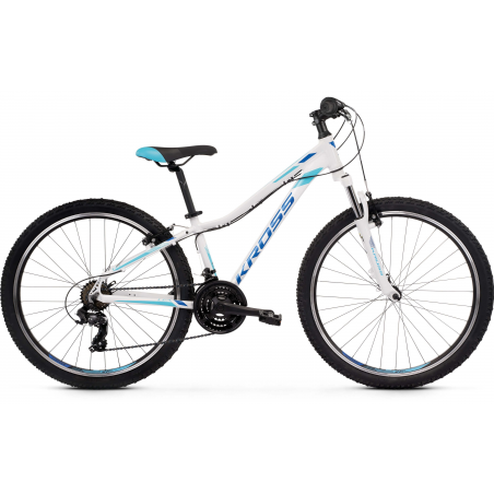 Kross Lea 1.0 26 2021 Biały - Niebieski Połysk