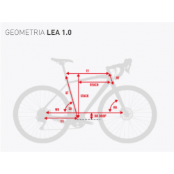 Kross Lea 1.0 26 2021 Biały - Niebieski Połysk