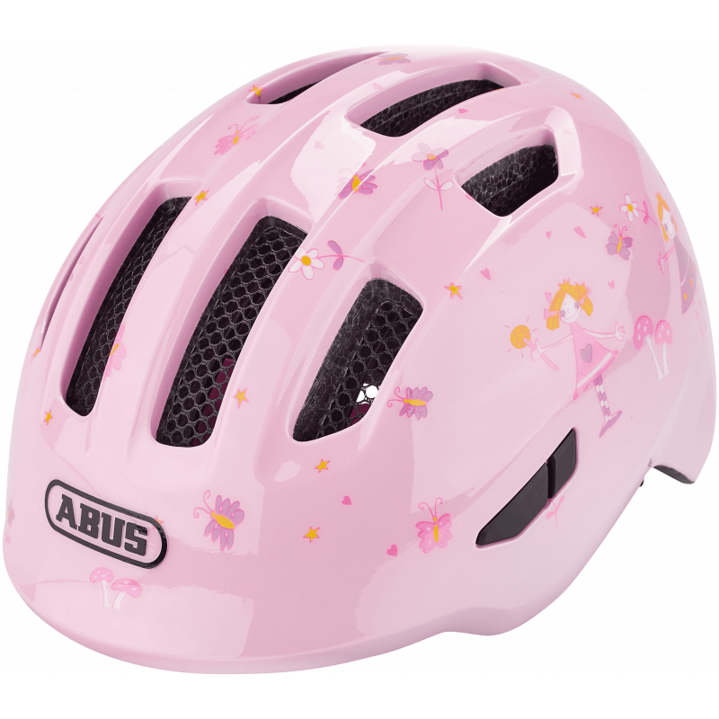 kask rowerowy dziecięcy ABUS Smiley 3.0 LED różowy