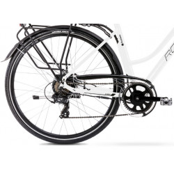 rower elektryczny romet gazela RM 1 biało-czarny 2021