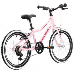 rower dziecięcy Kross esprit kid M SR różowy / biały / połysk