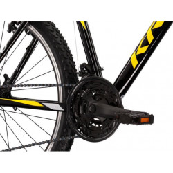 Kross Hexagon 1.0 2022 czarny / żółty / szary połysk