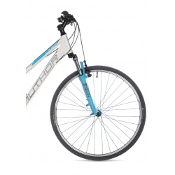 Rower crossowy AUTHOR Linea biały / niebieski 2025 + eBon 80 zł