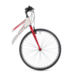 Rower crossowy Author Thema biały / czerwony 2025 + eBon 80 zł