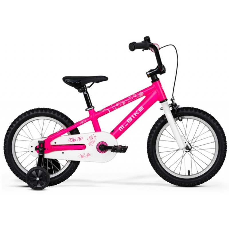 Rower dziecięcy Mbike QKI koła 16 różowy