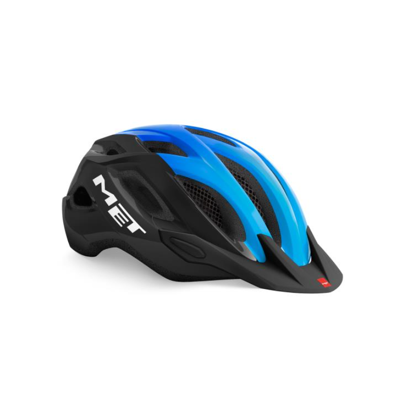 Met kask crossover czarno-niebieski