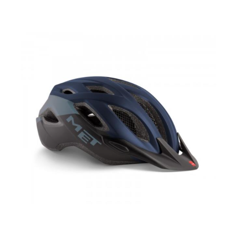 Met kask crossover granatowo-czarny