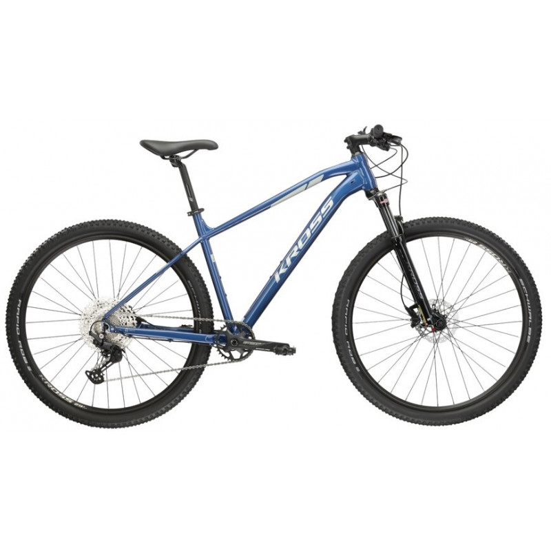 Kross Level 5.0 FSA GL niebieski / srebrny połysk 2024