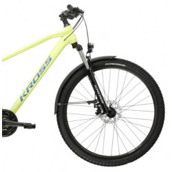 Kross Hexagon 2.0 EQ koła 27,5 limonkowy / niebieski połysk 2024