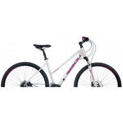 Rower crossowy TABOU 28 FLOW 3.0 W white / raspberry