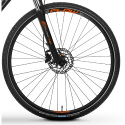 Rower crossowy Tabou 28 Flow 4.0 czarny / pomarańczowy