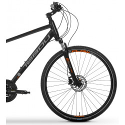 Rower crossowy Tabou 28 Flow 4.0 czarny / pomarańczowy