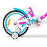 Rower dziecięcy Tabou Mini koła 18" różowy / niebieski 2024
