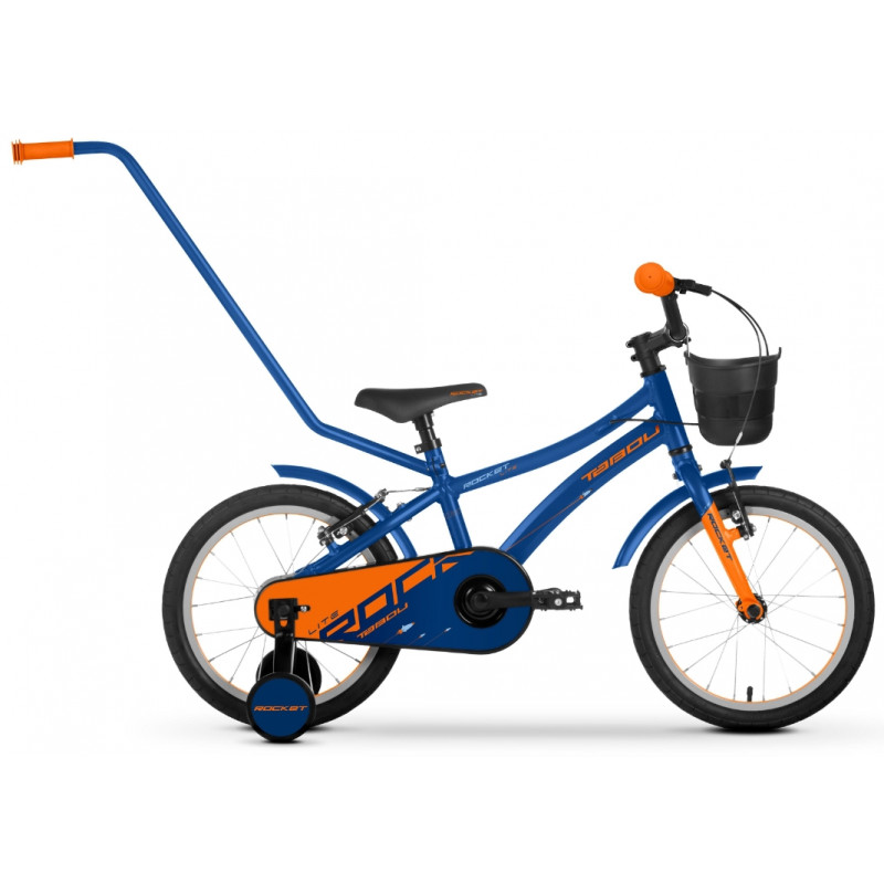Rower dziecięcy TABOU ROCKET LITE koła 16" niebieski / pomarańczowy 2024