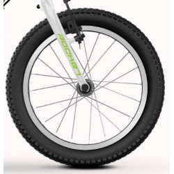 Rower dziecięcy TABOU ROCKET LITE MG koła 16" limonkowy / biały 2024