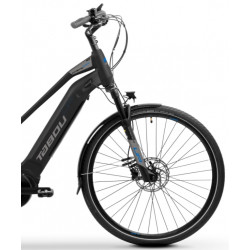Rower elektryczny TABOU KINETIC UP 1.0 W damski czarny / niebieski 2024