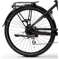 Rower elektryczny TABOU 28 KINETIC UP 2.0 W czarny / czerwony 2024