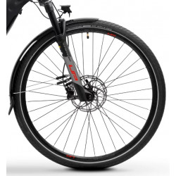 Rower elektryczny TABOU 28 KINETIC UP 2.0 W czarny / czerwony 2024