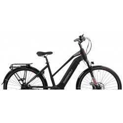 Rower elektryczny TABOU 28 KINETIC UP 2.0 W czarny / czerwony 2024