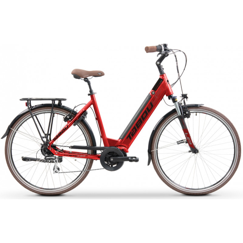 Rower elektryczny TABOU KINETIC MONO UP 1.0 W damski czerwony / czarny
