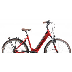 Rower elektryczny TABOU KINETIC MONO UP 1.0 W damski czerwony / czarny