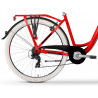 Rower miejski damski TABOU KAYLA czerwony / czarny 2024