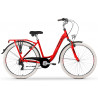 Rower miejski damski TABOU KAYLA czerwony / czarny 2024