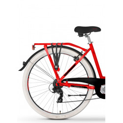 Rower miejski damski TABOU KAYLA czerwony / czarny 2024