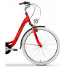 Rower miejski damski TABOU KAYLA czerwony / czarny 2024