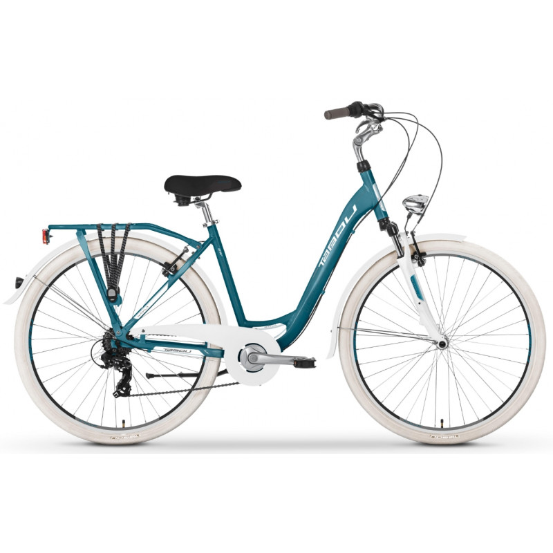 Rower miejski damski TABOU KAYLA niebieski / biały 2024