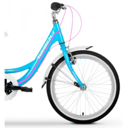 Rower młodzieżowy TABOU QUEEN 20" niebieski różowy 2024