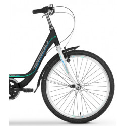 Rower młodzieżowy TABOU QUEEN 24 NEXUS czarny / miętowy 2024
