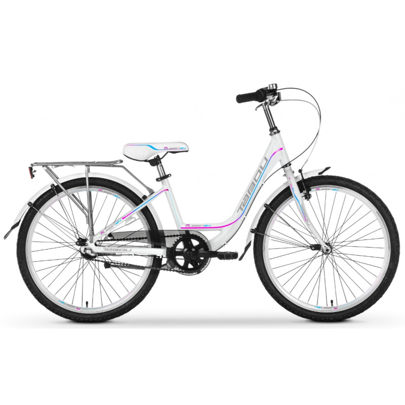 Rower młodzieżowy TABOU QUEEN 24 NEXUS biały / różowy 2024
