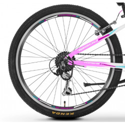 Rower młodzieżowy TABOU TOPSHE 24 1.0 różowy / biały 2024