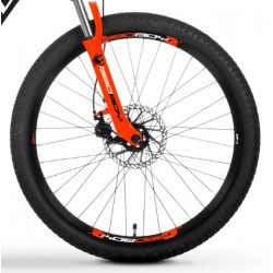 Rower młodzieżowy TABOU BADBOY 24 1.0 pomarańczowy / czarny 2024