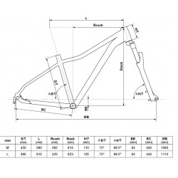 Rower górski Kellys Vanity 10 biały koła 29" 2024