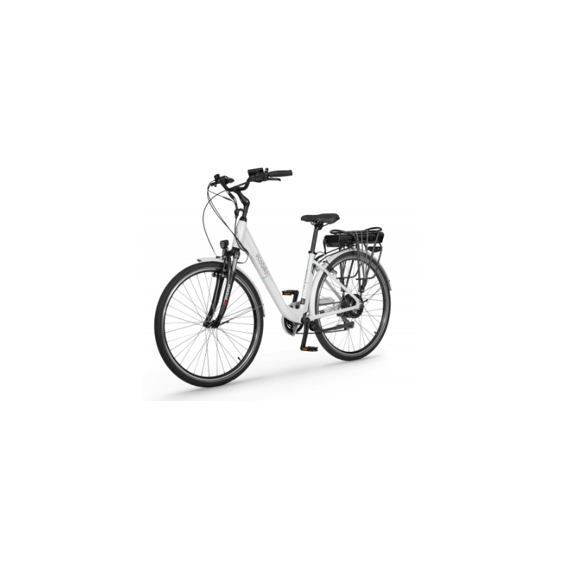 Rower elektryczny Ecobike Traffic biały Greenway 36V 11,6Ah (417,6Wh) 2024