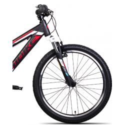 Rower młodzieżowy Unibike Raptor 24" czarny / czerwony 2024