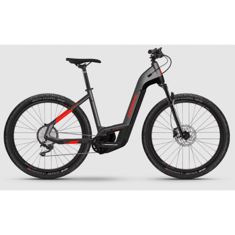 Rower elektryczny Haibike Trekking 9 Cross Low 625Wh grafitowy / czerwony 2022
