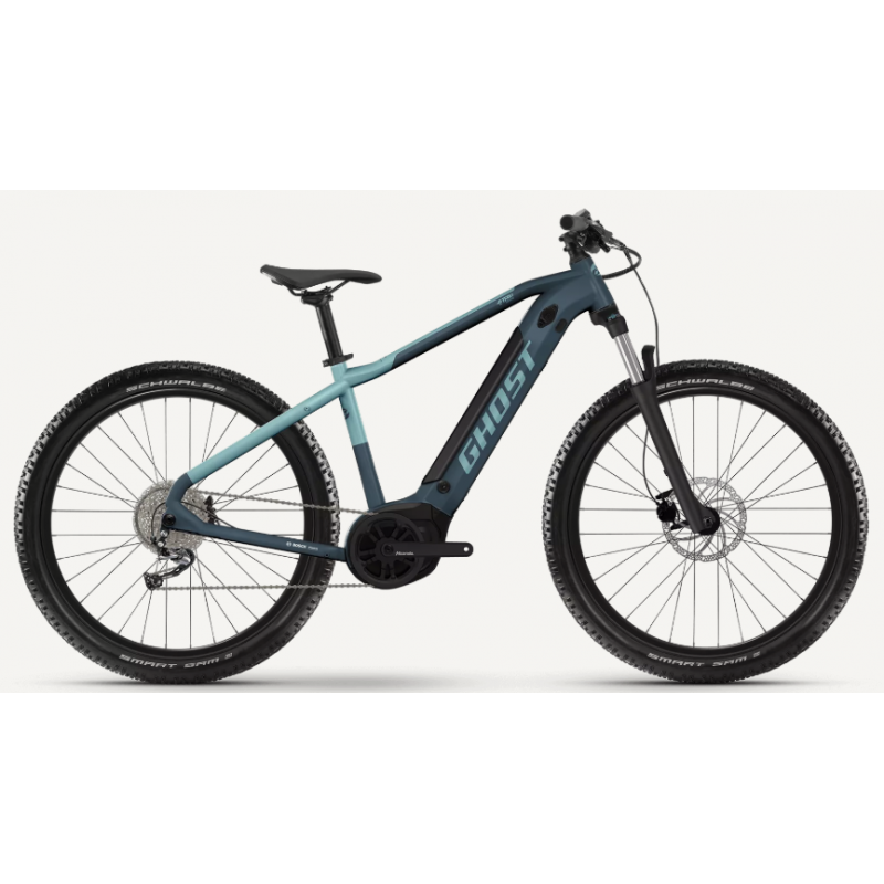 Rower elektryczny GHOST E-TERU ESSENTIAL 27,5" dark gray / light blue glossy 2025