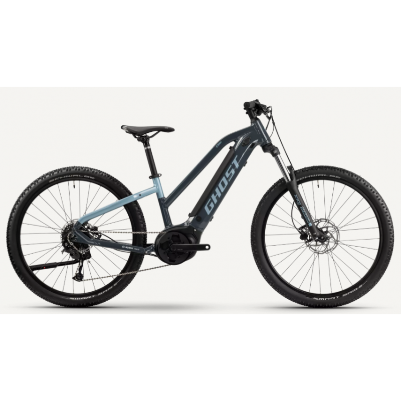 Rower elektryczny GHOST E-TERU dark gray /  light blue glossy 2024