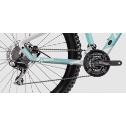 Rower górski GHOST LANAO 27.5 Youth pearl white crystal / blue green glossy 2025