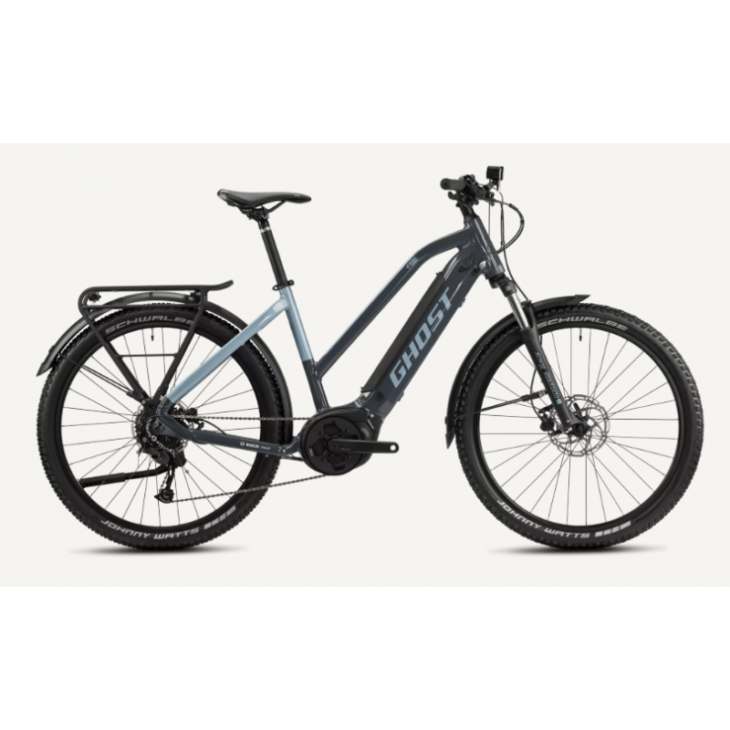 Rower elektryczny GHOST E-TERU ESSENTIAL EQ MID dark gray / light blue glossy 2025