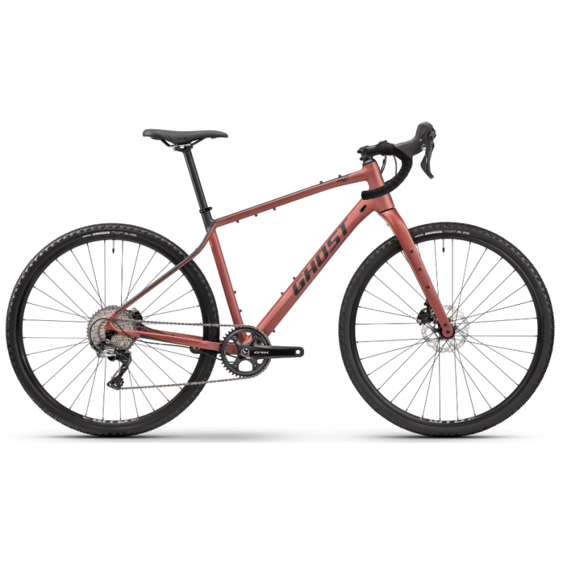 Rower gravel GHOST ASKET ADVANCED AL rusted dark red / black matt 2025