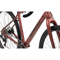 Rower gravel GHOST ASKET ADVANCED AL rusted dark red / black matt 2025