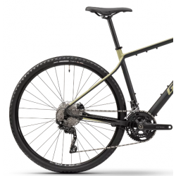 Rower gravel GHOST ASKET ESSENTIAL AL black / light kaki matt 2025