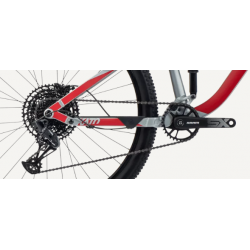 Rower górski GHOST Kato FS 27.5 pearl light grey / riot red matt 2025