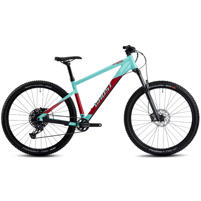 Rower górski GHOST Nirvana Trail Universal 27.5 green / riot red glossy 2025