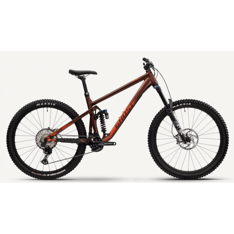 Rower górski GHOST RIOT EN AL PRO 27.5 metallic dark brown / metallic bright orange matt 2024