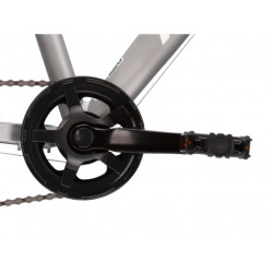 Kross Lea Jr 2.0 2021 Srebrny - Różowy - Biały Mat Rower Młodzieżowy 24"